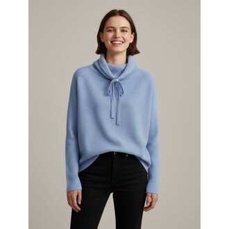 ELLIOTT LAUREN Waffle Stitch Funnel Neck