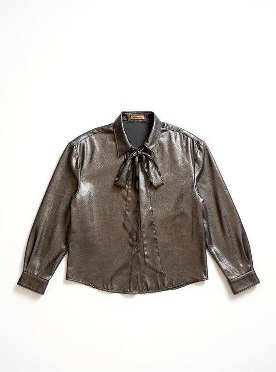 CAMICETTA SNOB CAMICETTA SNOB Shimmer Blouse with Tie