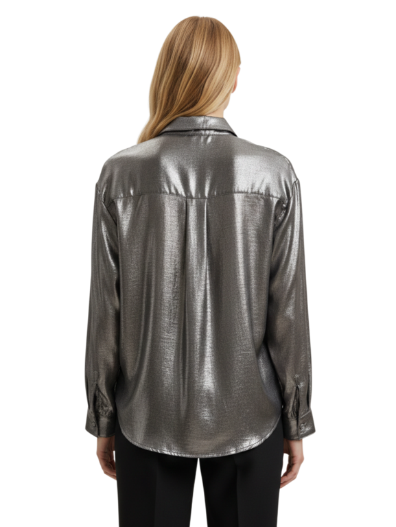 CAMICETTA SNOB CAMICETTA SNOB Shimmer Blouse with Tie