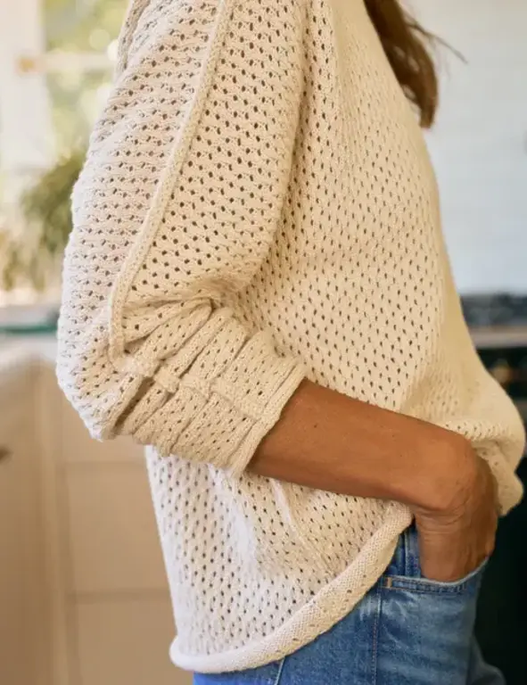 FRANK & EILEEN FRANK & EILEEN Monterey Pointelle Sweater
