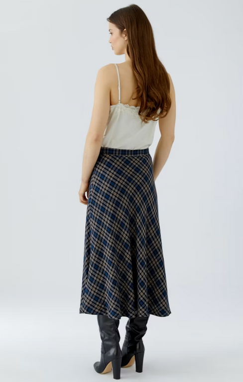 OUI Oui Plaid Skirt