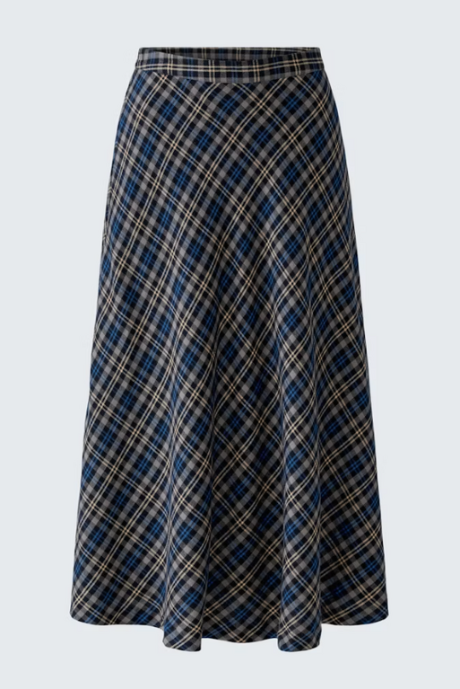OUI Oui Plaid Skirt