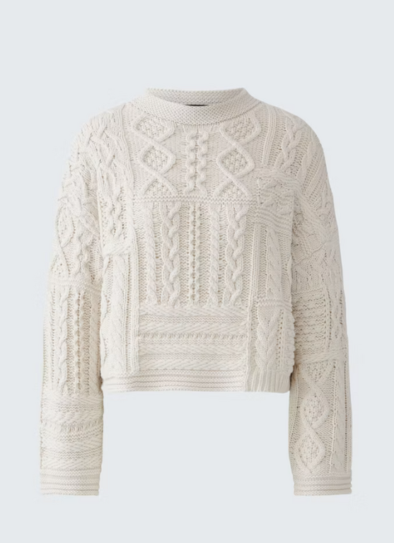 OUI OUI Multi Cable Sweater Pullover