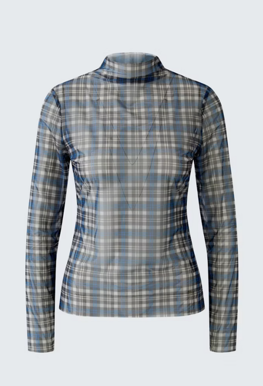 OUI OUI Long Sleeve Print Turtleneck