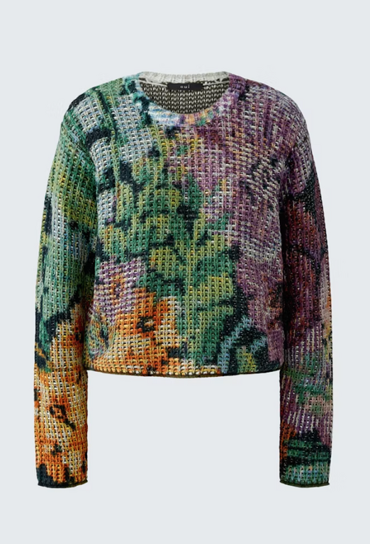 OUI OUI Painted Sweater
