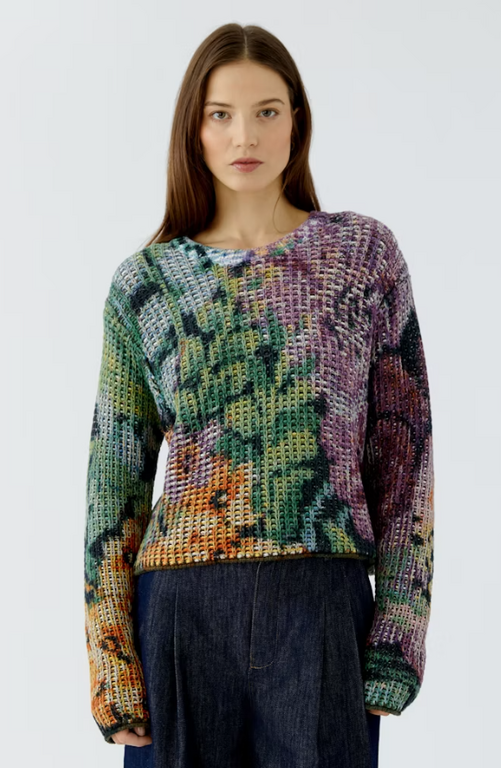 OUI OUI Painted Sweater