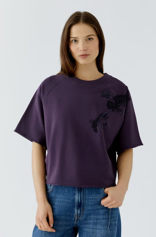 OUI OUI Embellished Sweatshirt