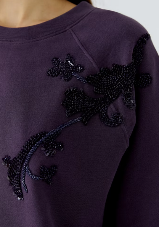 OUI OUI Embellished Sweatshirt