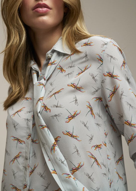 0039 ITALY 0039 ITALY Odetta Cuff Dragonfly Blouse