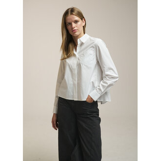 0039 ITALY Zendaya White Blouse