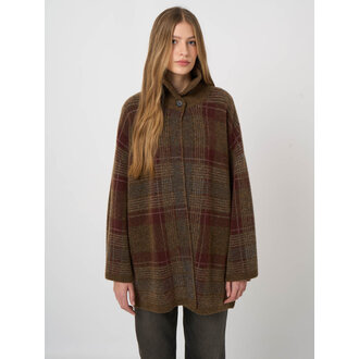 REPEAT Wool-Alpaca Jacquard Jacket Cardigan