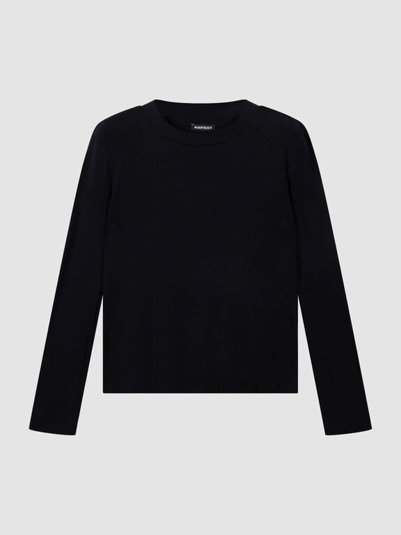 REPEAT REPEAT Cotton/Cashmere Long Sleeve Tee