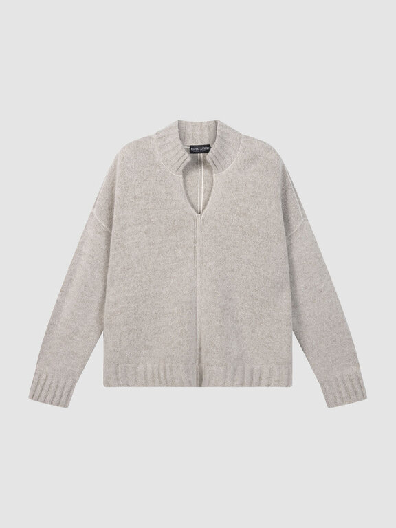 REPEAT REPEAT Cashmere Blend V-Neck Collar Sweater