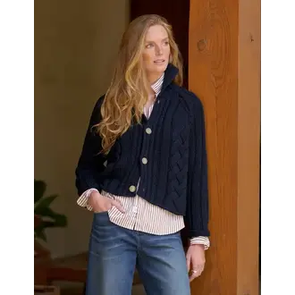 FRANK & EILEEN Mini Cotswolds Cable Cardigan
