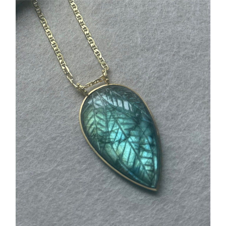 ROBINDIRA UNSWORTH ROBINDIRA UNSWORTH 14k Gold Vermeil & Labradorite Necklace, 29"