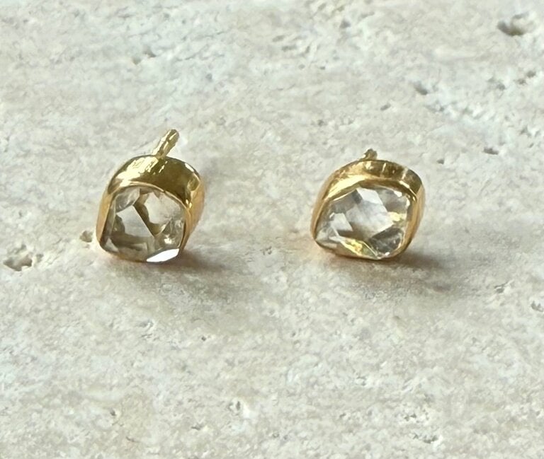 ROBINDIRA UNSWORTH ROBINDIRA UNSWORTH 14k Gold Vermeil Herkimer Diamond Earrings