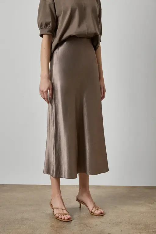 LILLA P LILLA P Slub Woven Bias Skirt
