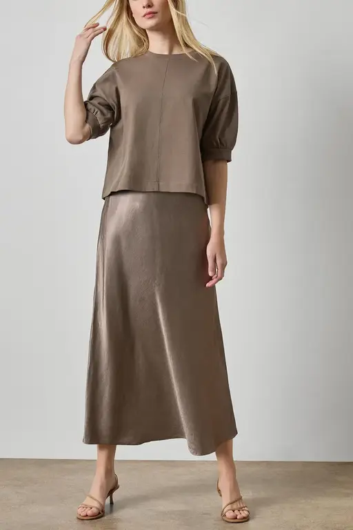 LILLA P LILLA P Slub Woven Bias Skirt