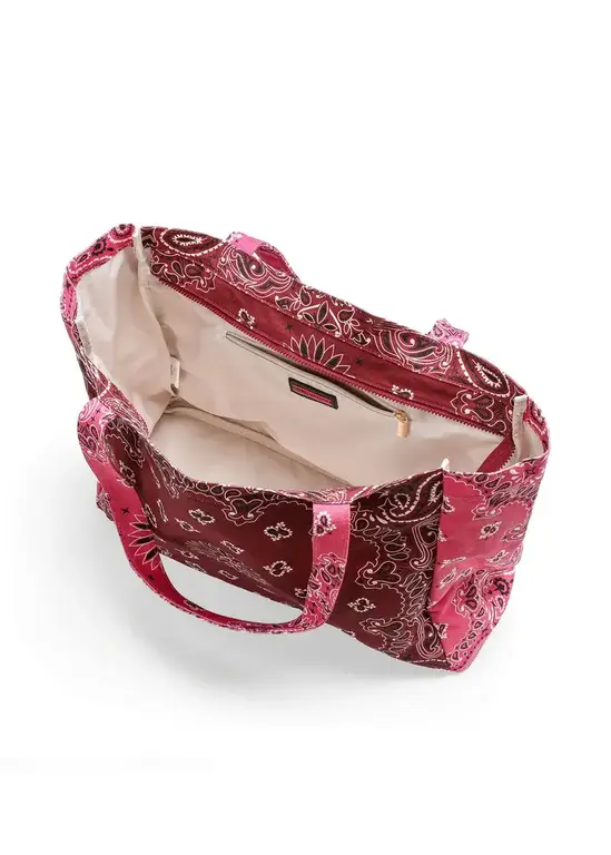 HAUTE SHORE HAUTE SHORE Bailey Burgundy & Pink Tote Bag
