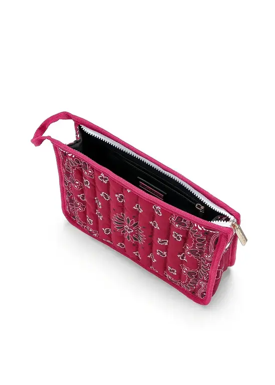 HAUTE SHORE HAUTE SHORE Beau Crimson & White Bandana Pouch