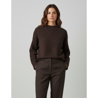EILEEN FISHER Funnel Neck Bracelet Sleeve Sweater