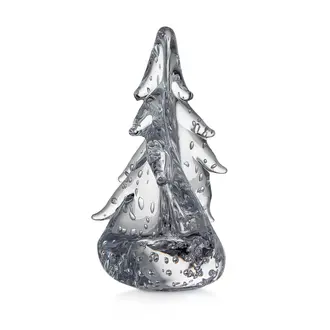 SIMON PEARCE Vermont Evergreen Bubble Twist Tree, 6"
