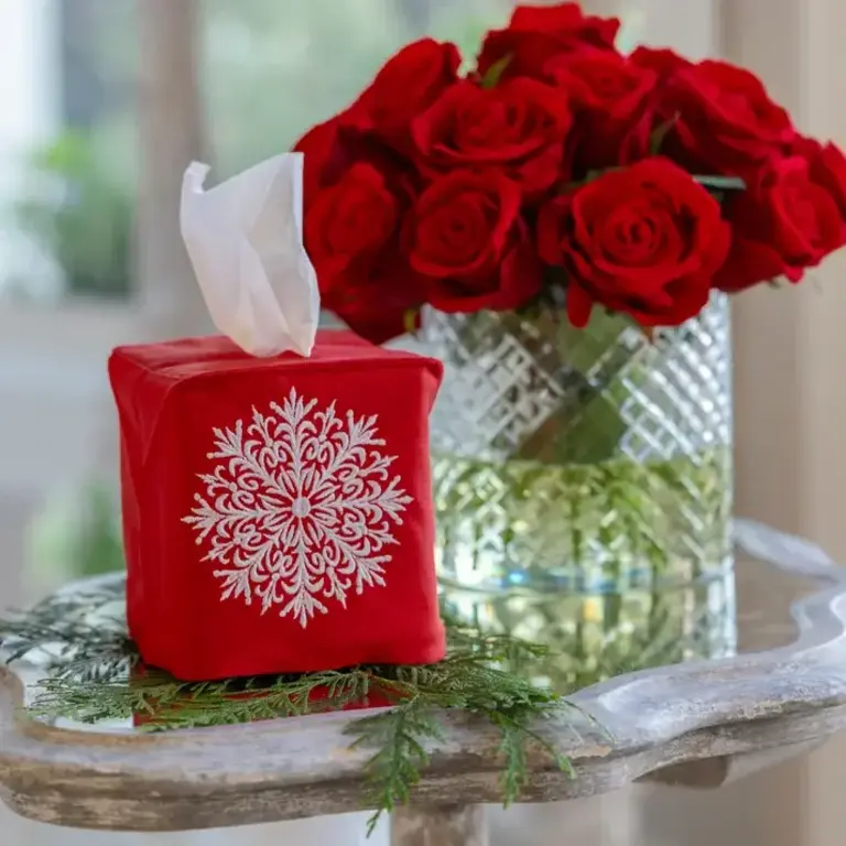 ARTE ITALICA ARTE ITALICA Snowflake Tissue Box Cover