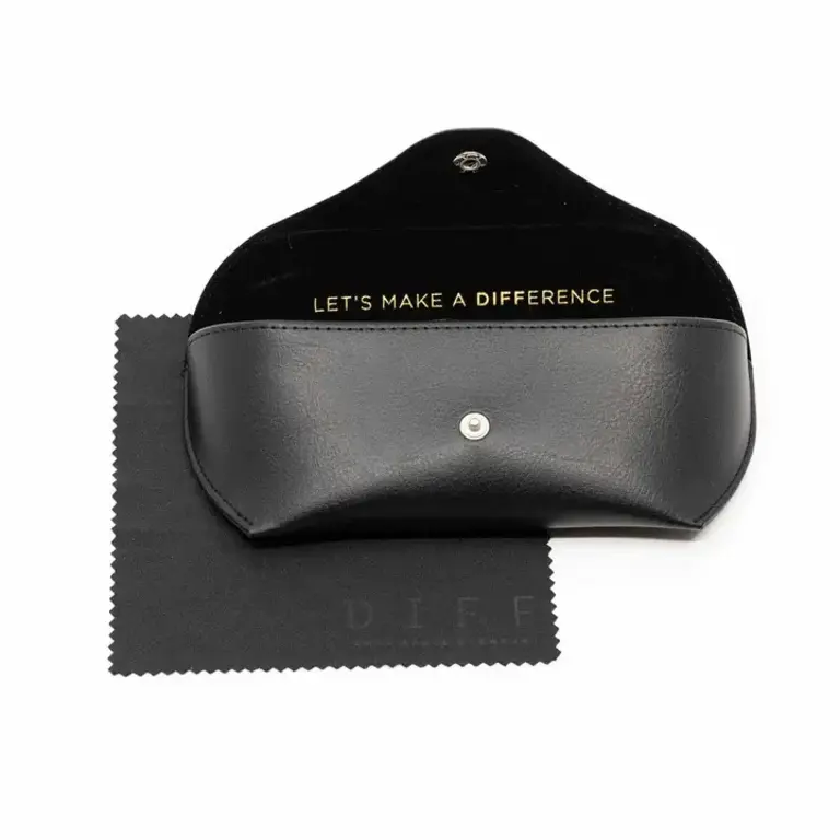DIFF DIFF Becky II Sunglasses- Black & Dark Smoke