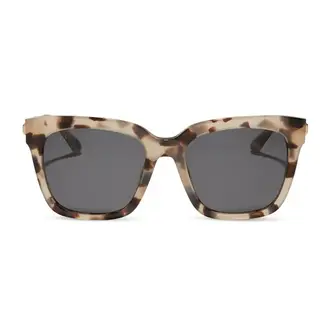 DIFF Bella Sunglasses- Cream & Tortoise Grey