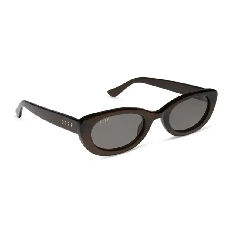 DIFF DIFF Raya Sunglasses- Chocolate Crystal Grey
