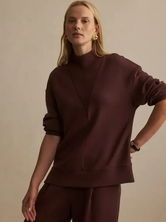 VARLEY VARLEY Novi Longline Mock Neck Sweat
