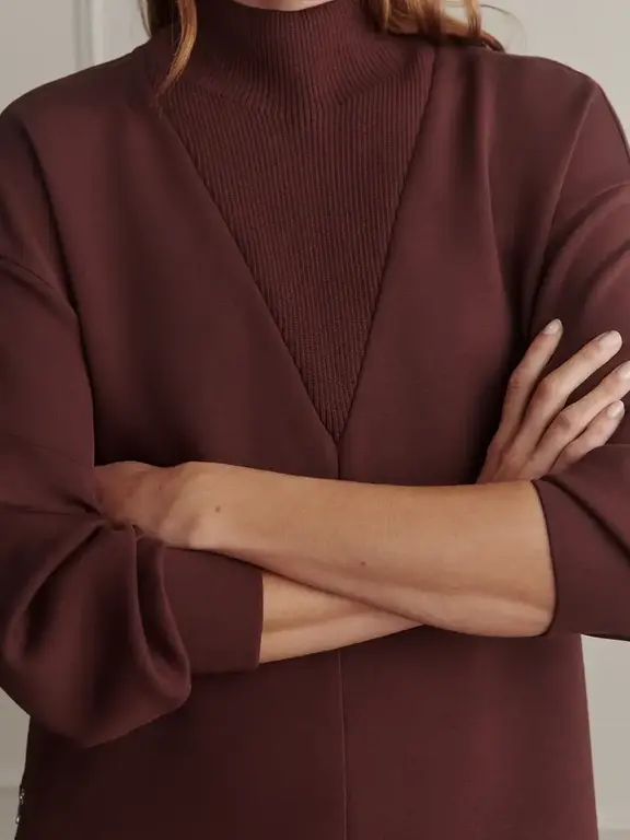 VARLEY VARLEY Novi Longline Mock Neck Sweat