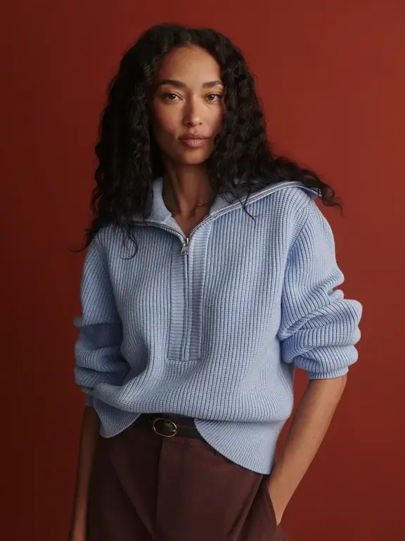 VARLEY VARLEY Maura Half Zip Knit Sweater