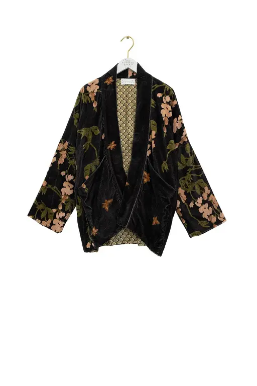 ONE HUNDRED STARS ONE HUNDRED STARS Wisteria Black Velvet Jacket