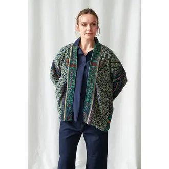 ONE HUNDRED STARS Amulet Emerald Velvet Jacket