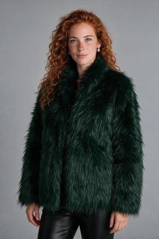 OUI OUI Faux Fur Jacket