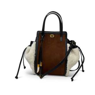 KEMPTON Large Ascot Bag- Natural Shearling and Suede