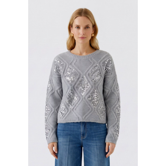 OUI Embellished Pullover Sweater