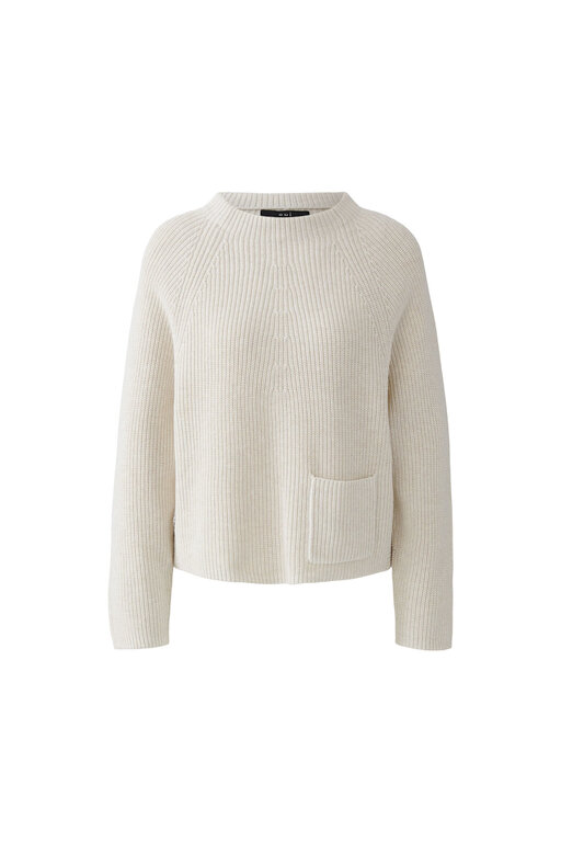 OUI OUI Riya Shaker Pullover- Off  White