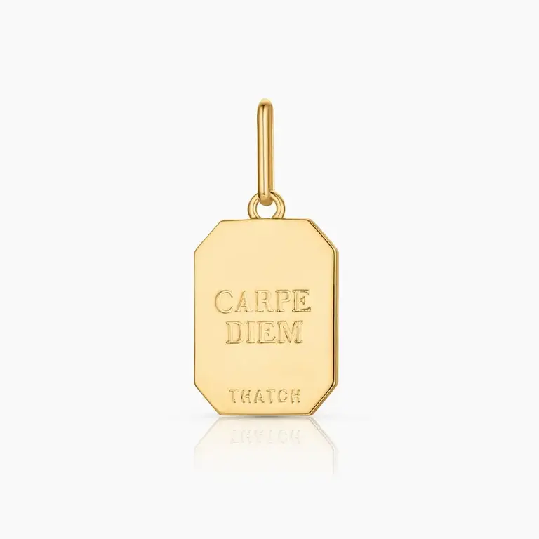 THATCH THATCH Carpe Diem 14k Gold Plate Charm