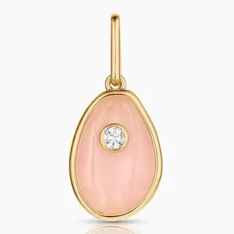 THATCH Cowrie Pink Jade Shell Charm