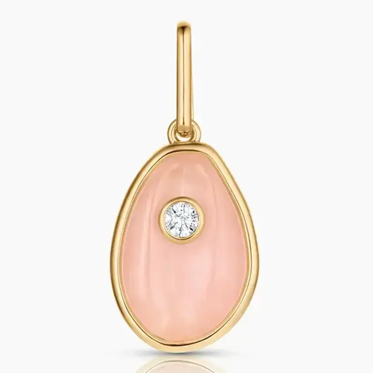 THATCH THATCH Cowrie Pink Jade Shell Charm