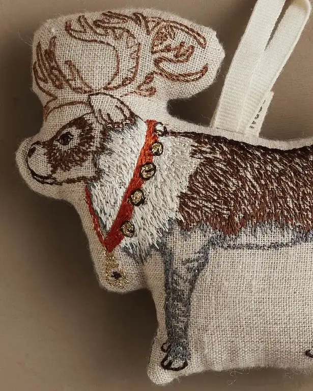 CORAL & TUSK CORAL & TUSK Reindeer with Bells Ornament