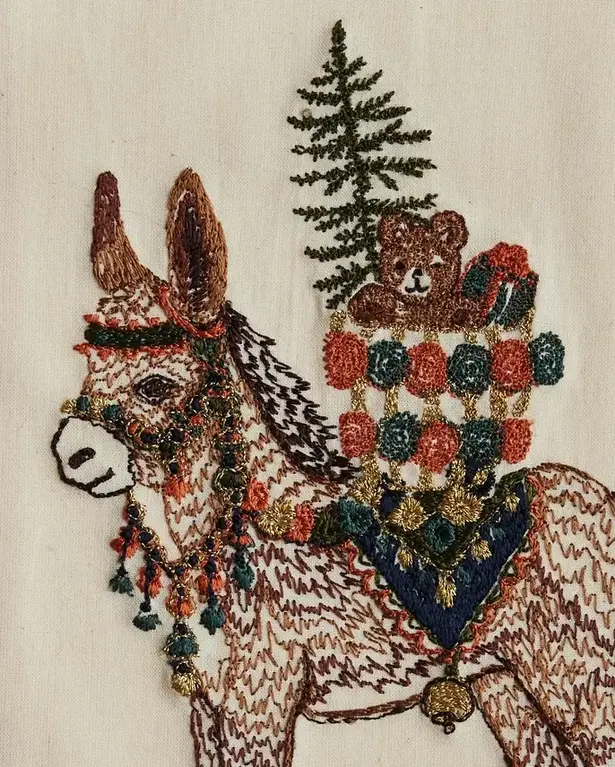 CORAL & TUSK CORAL & TUSK Christmas Donkey Card