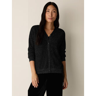 Shimmer Wool V-Neck Cardigan