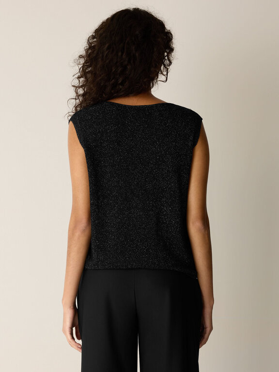 EILEEN FISHER EILEEN FISHER Shimmer Wool V-Neck Vest