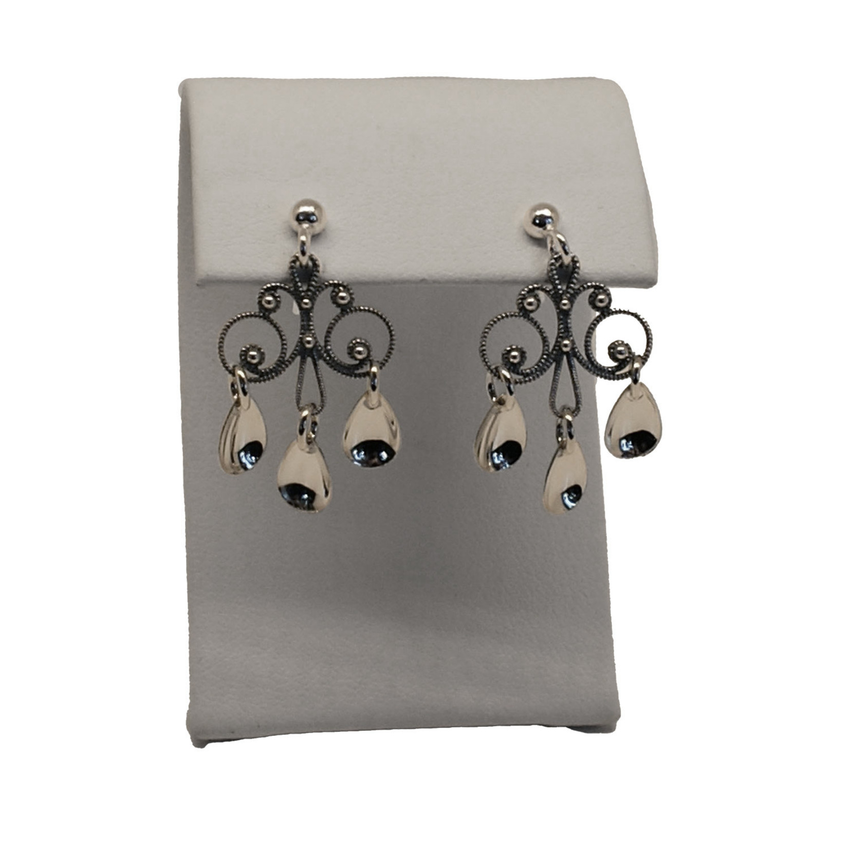 Buy Silver Plated Embellished Tear-drop Oxidized Jhumki Earrings by Noor  Online at Aza Fashions.