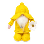 Gnome with Raincoat and Flower – 8”
