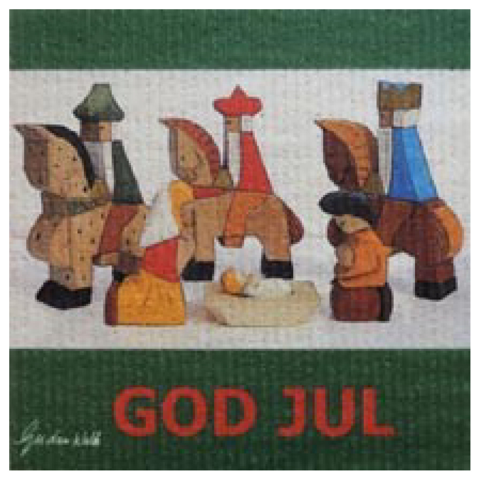 Swedish Sponge Dish Cloth  Joyeux Noel - Golden Gait Mercantile