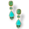 Peruvian Opal and Lagoon Tourmaline Earrings